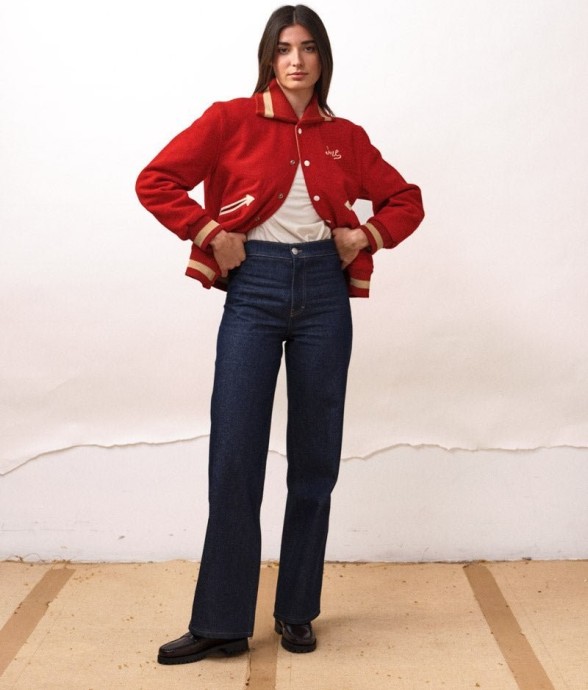 Jeans taille haute Lili Coton