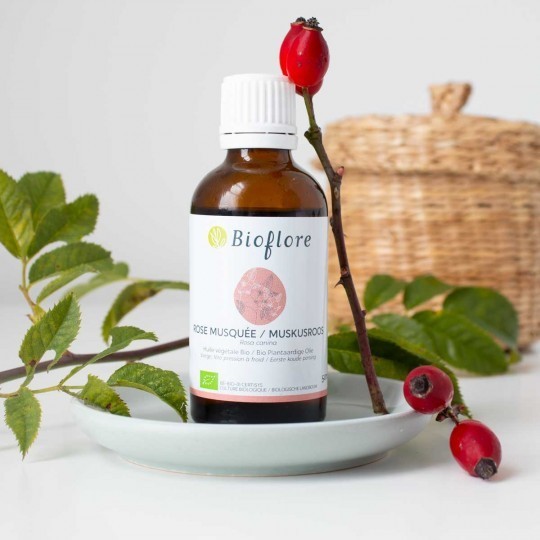 Huile végétale de Rose musquée bio (50 ml)