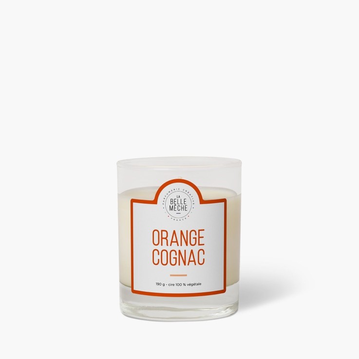 Bougie parfumée orange cognac (190g)