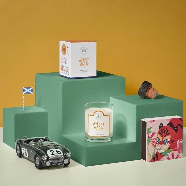 Bougie parfumée whisky marin (190g)