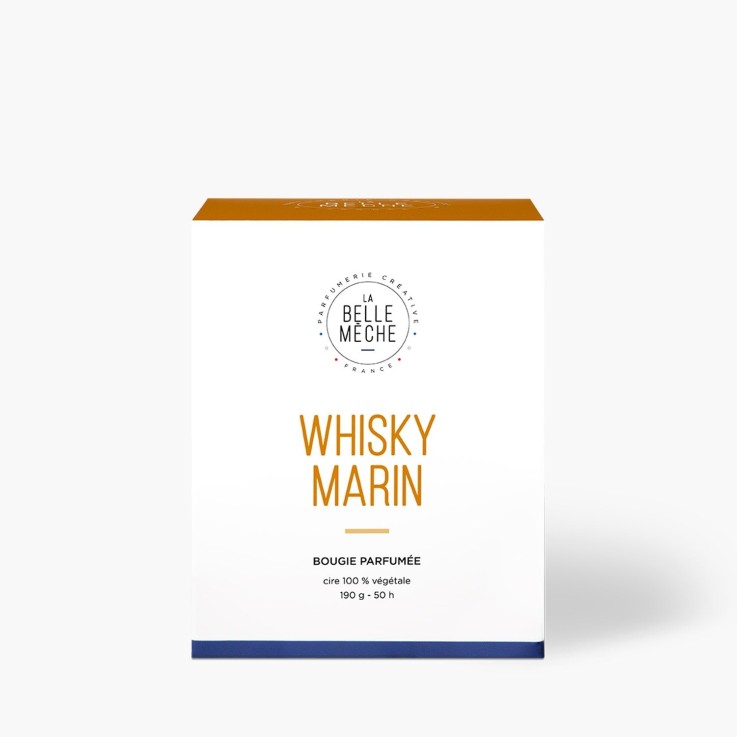 Bougie parfumée whisky marin (190g)