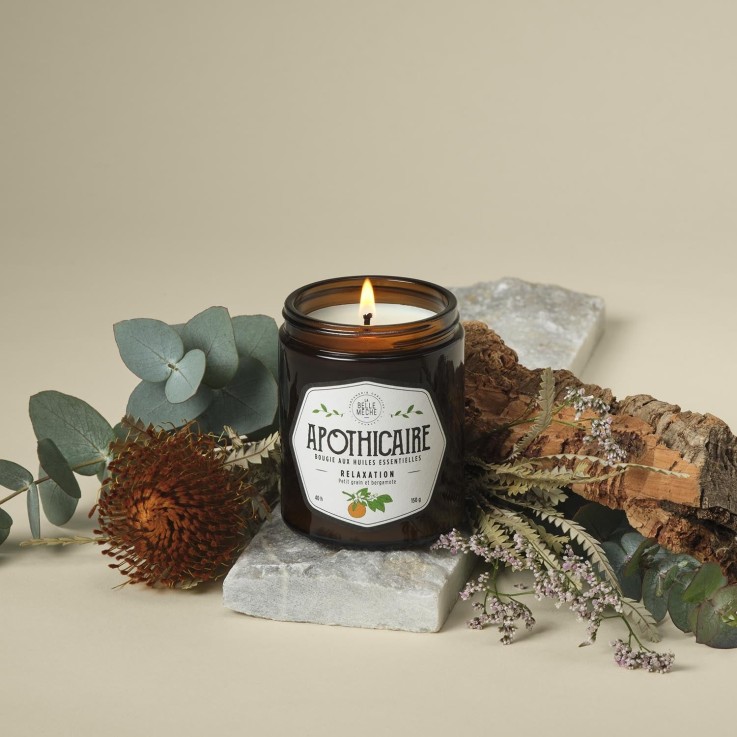 Bougie Apothicaire huile essentielle relaxation (150g)