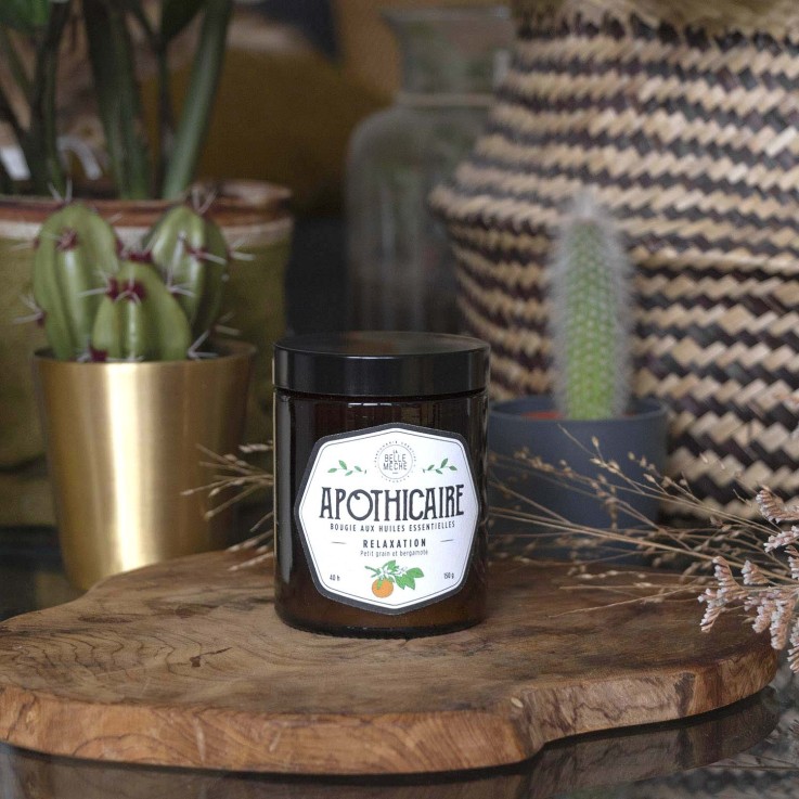 Bougie Apothicaire huile essentielle relaxation (150g)
