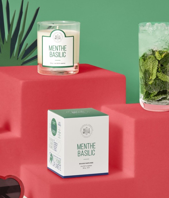 Bougie parfumée menthe...