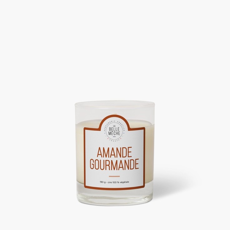 Bougie parfumée amande gourmande (190g)