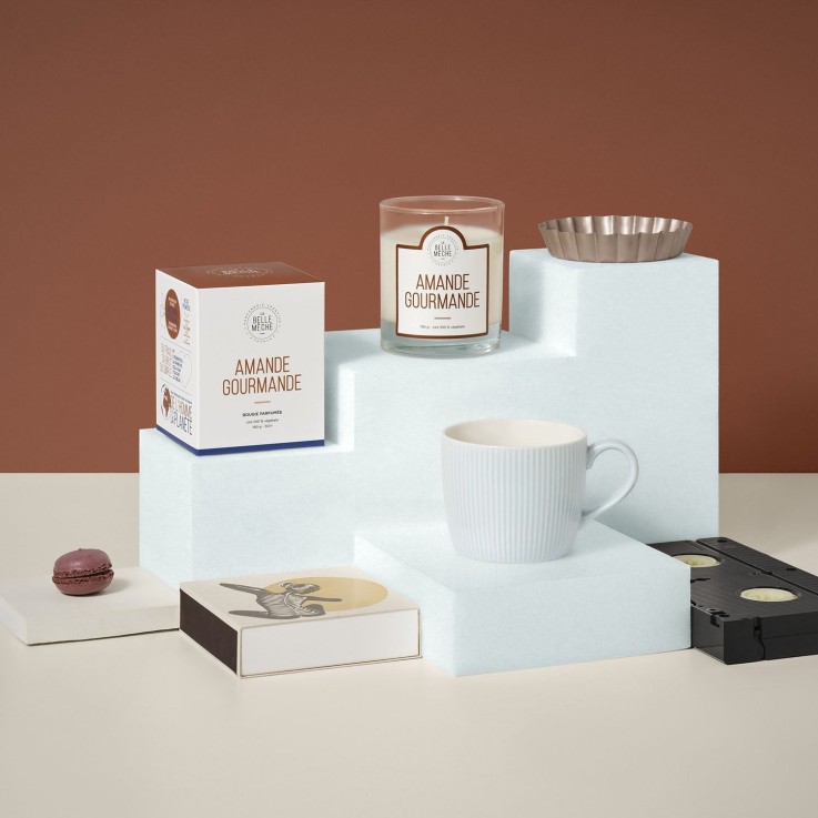 Bougie parfumée amande gourmande (190g)