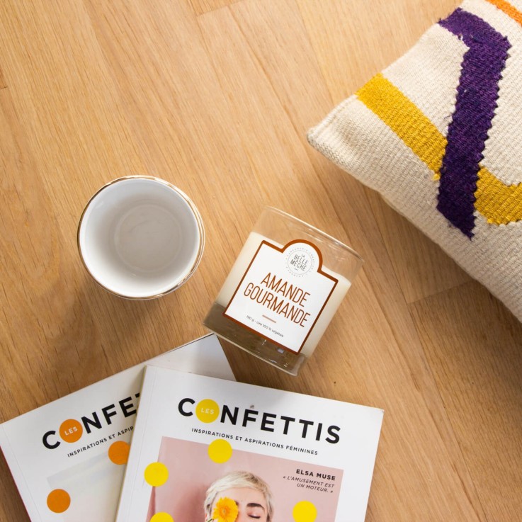 Bougie parfumée amande gourmande (190g)