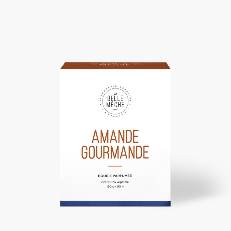Bougie parfumée amande gourmande (190g)