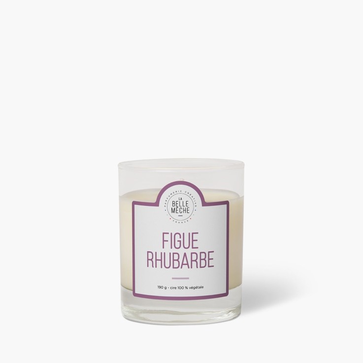 Bougie parfumée figue rhubarbe (190g)