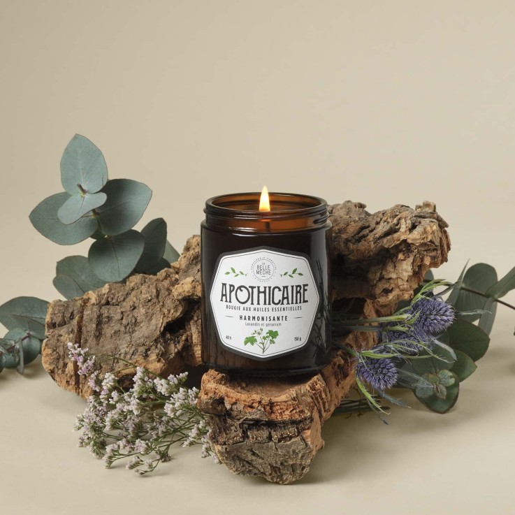 Bougie Apothicaire huile essentielle harmonisante (150g)