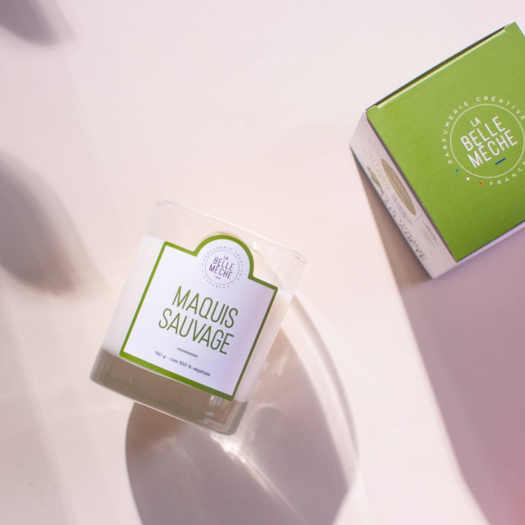 Bougie parfumée maquis sauvage (190g)