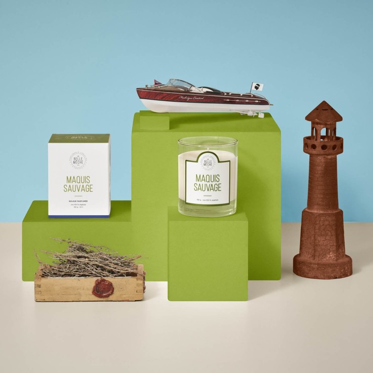 Bougie parfumée maquis sauvage (190g)