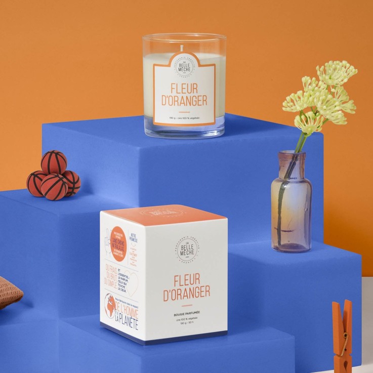Bougie parfumée fleur d'oranger (190g)