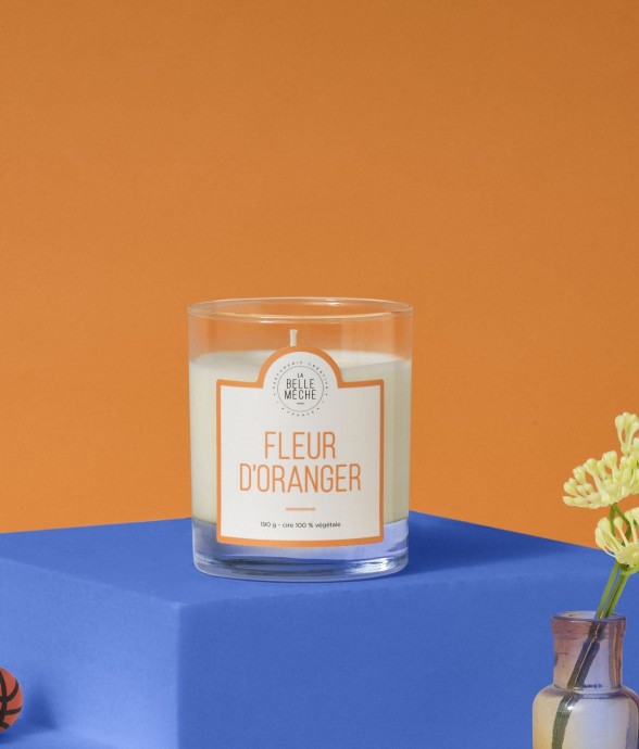Bougie parfumée fleur...
