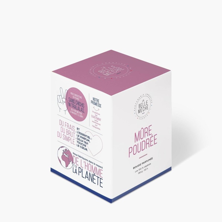 Bougie parfumée mûre poudrée (190g)
