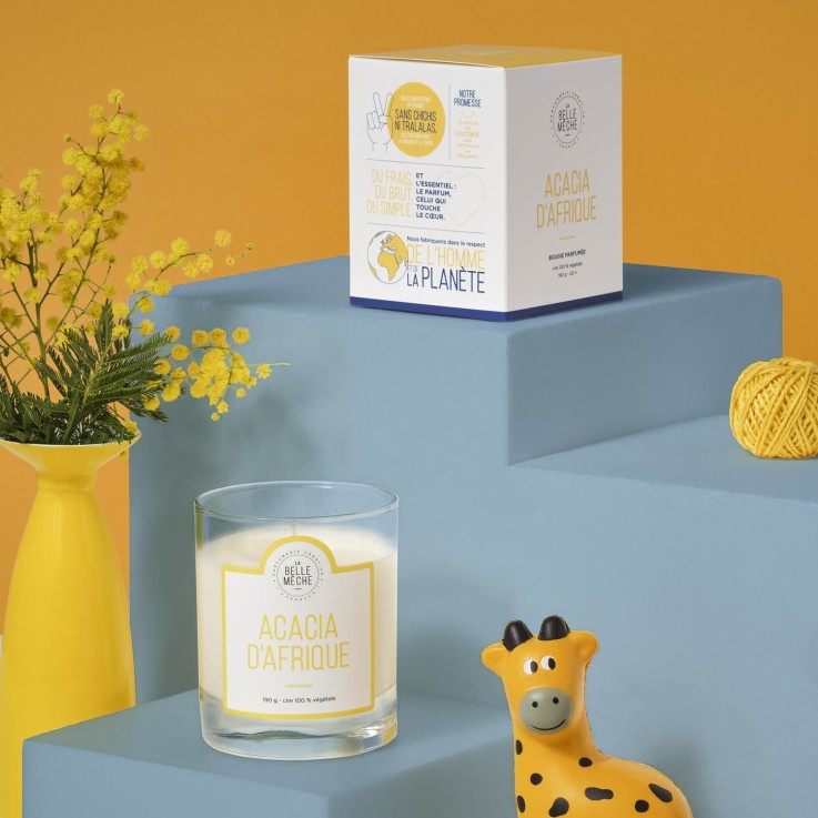 Bougie parfumée acacia d'Afrique (190g)