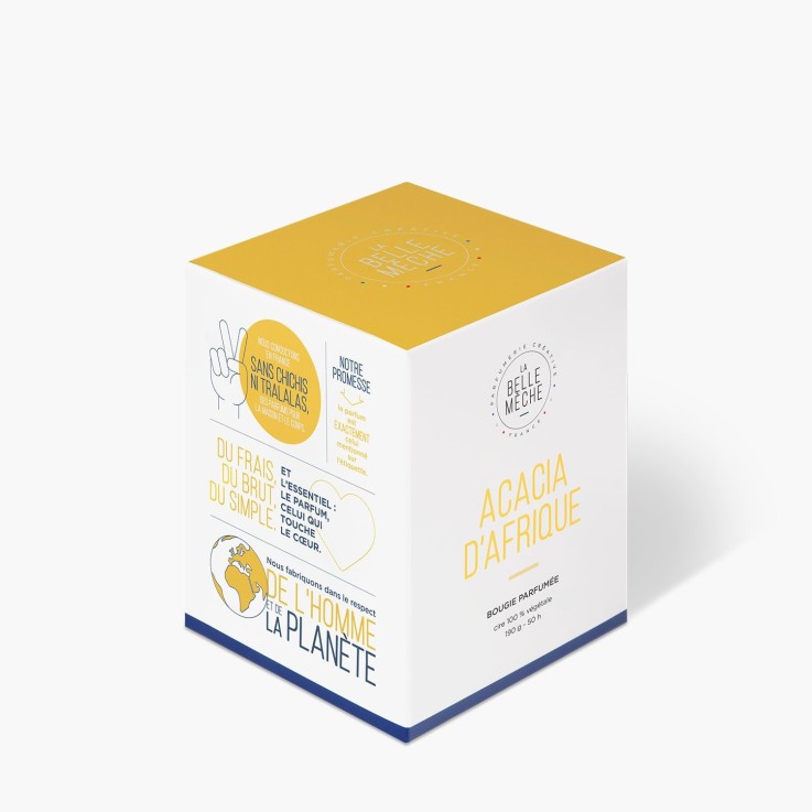 Bougie parfumée acacia d'Afrique (190g)