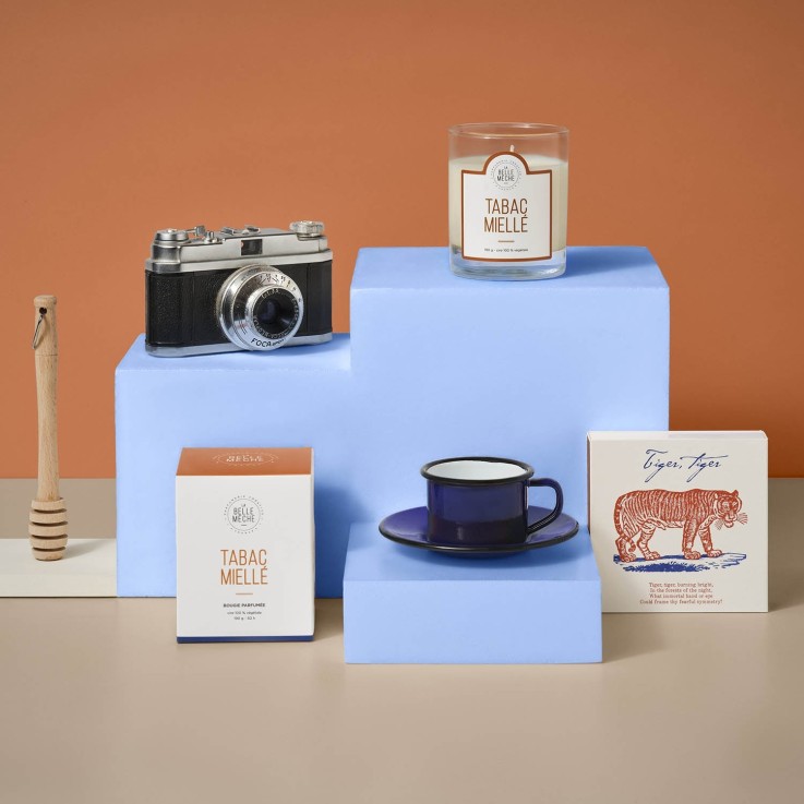 Bougie parfumée tabac miellé (190g)