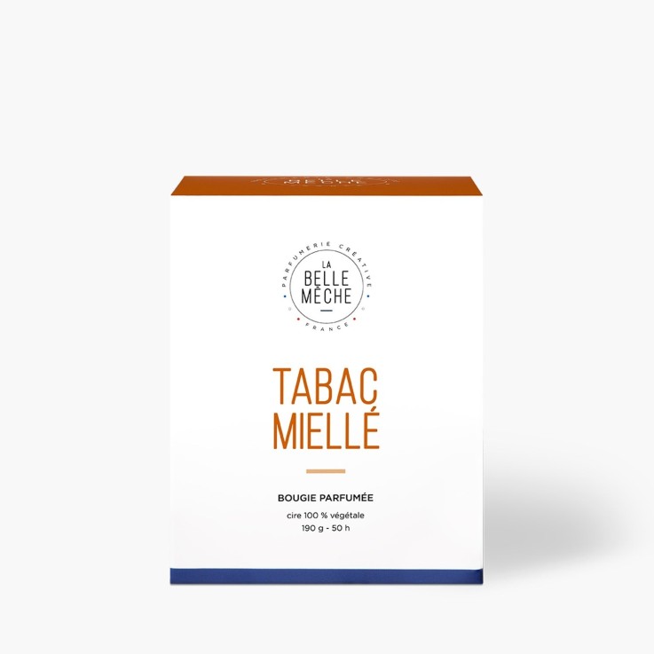 Bougie parfumée tabac miellé (190g)