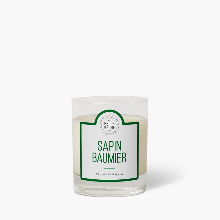 Bougie parfumée sapin baumier (190g)