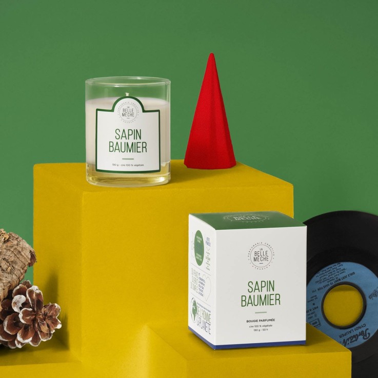 Bougie parfumée sapin baumier (190g)