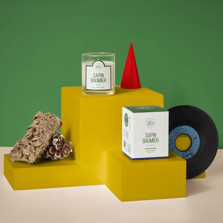 Bougie parfumée sapin baumier (190g)