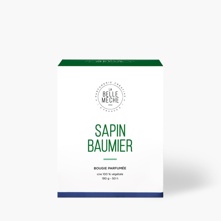 Bougie parfumée sapin baumier (190g)