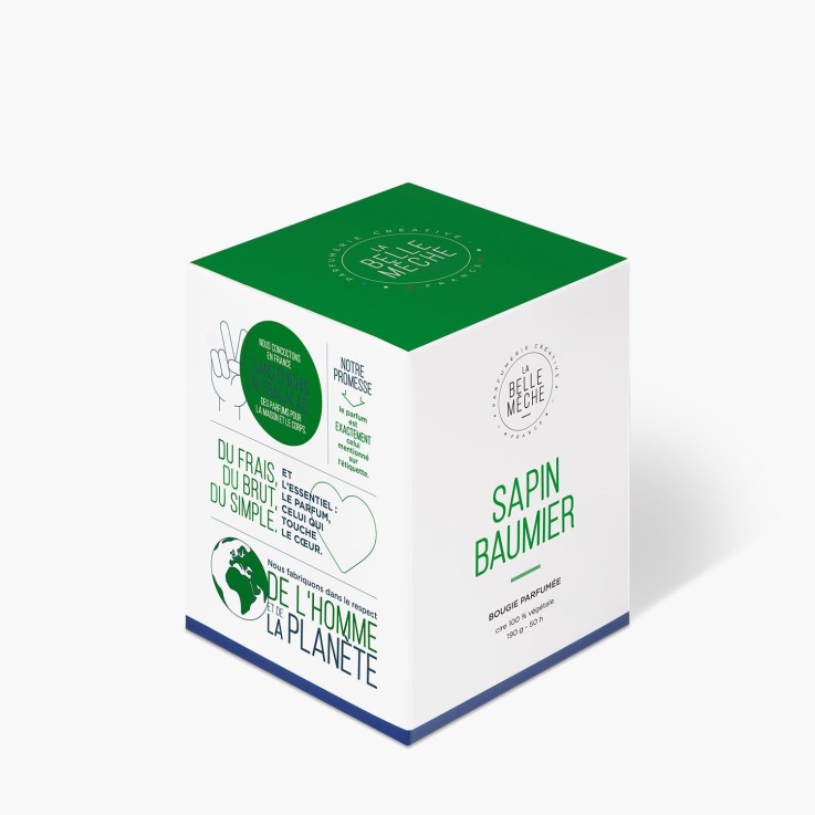 Bougie parfumée sapin baumier (190g)