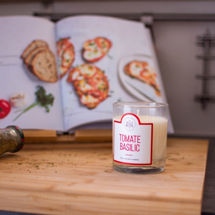 Bougie parfumée tomate basilic (190g)