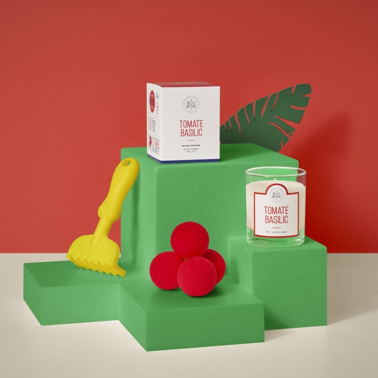 Bougie parfumée tomate basilic (190g)