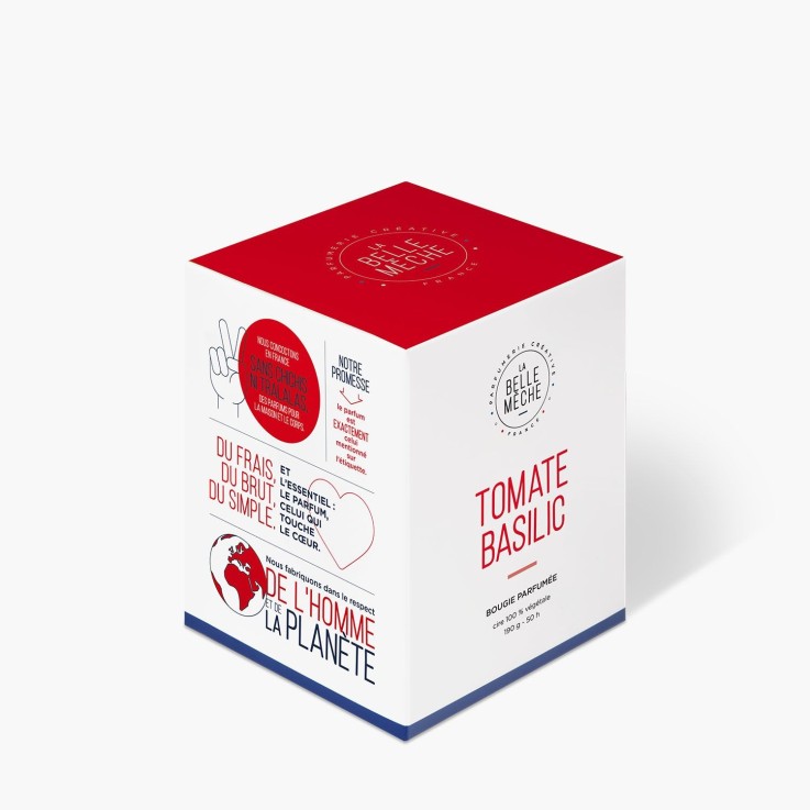 Bougie parfumée tomate basilic (190g)