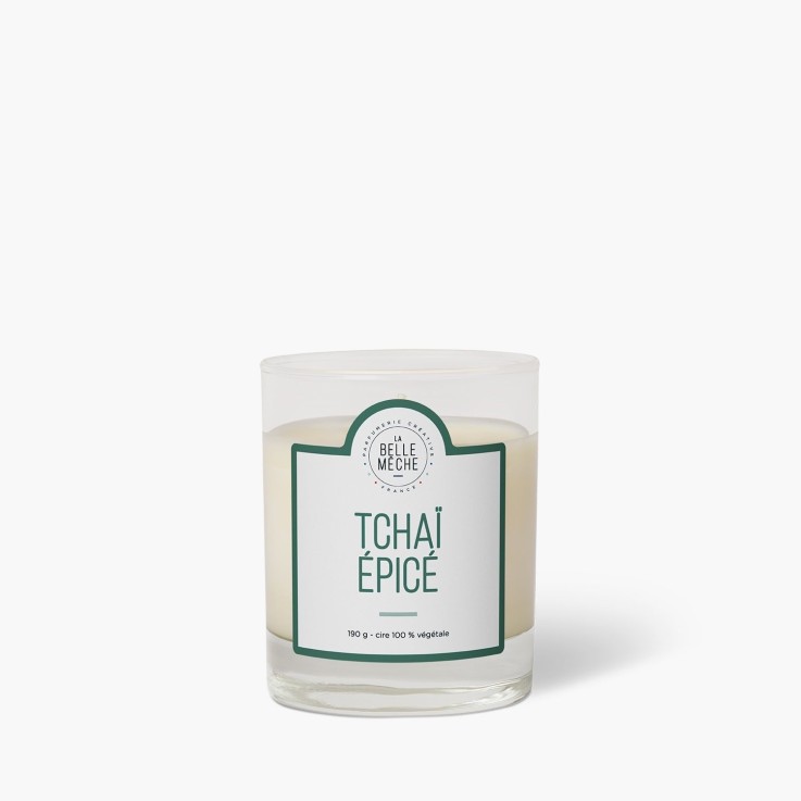 Bougie parfumée tchaï épicé (190g)