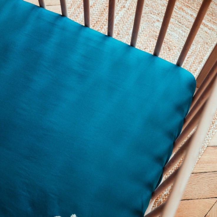 Drap housse pur Coton Bio pour lit bébé