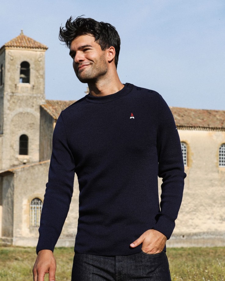 Pull Philibert Maison FT x Saint James Laine mérinos