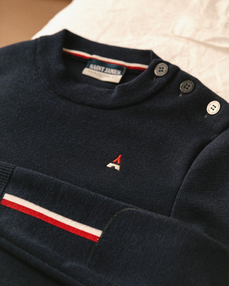 Pull Philibert Maison FT x Saint James Laine mérinos