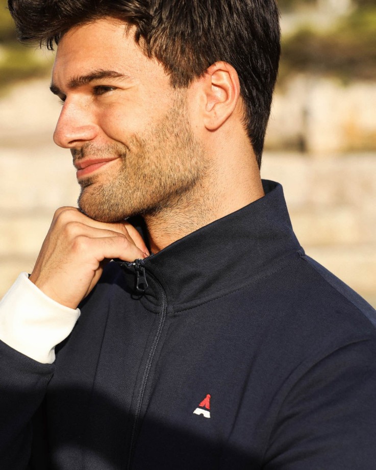 Veste zippée Léandre Maison FT x Saint James Coton Bio