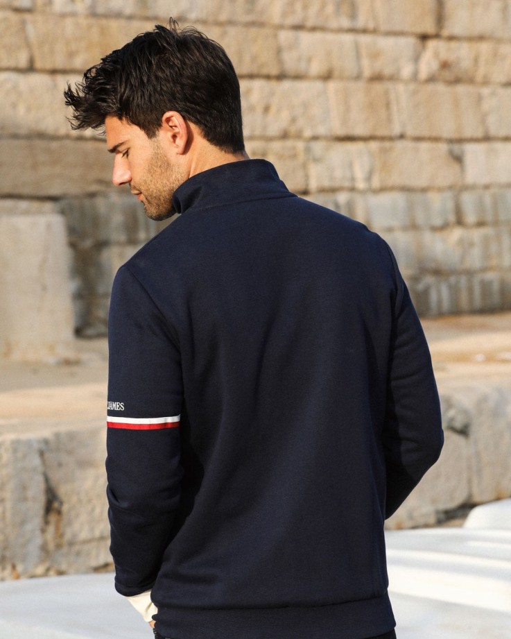 Veste zippée Léandre Maison FT x Saint James Coton Bio