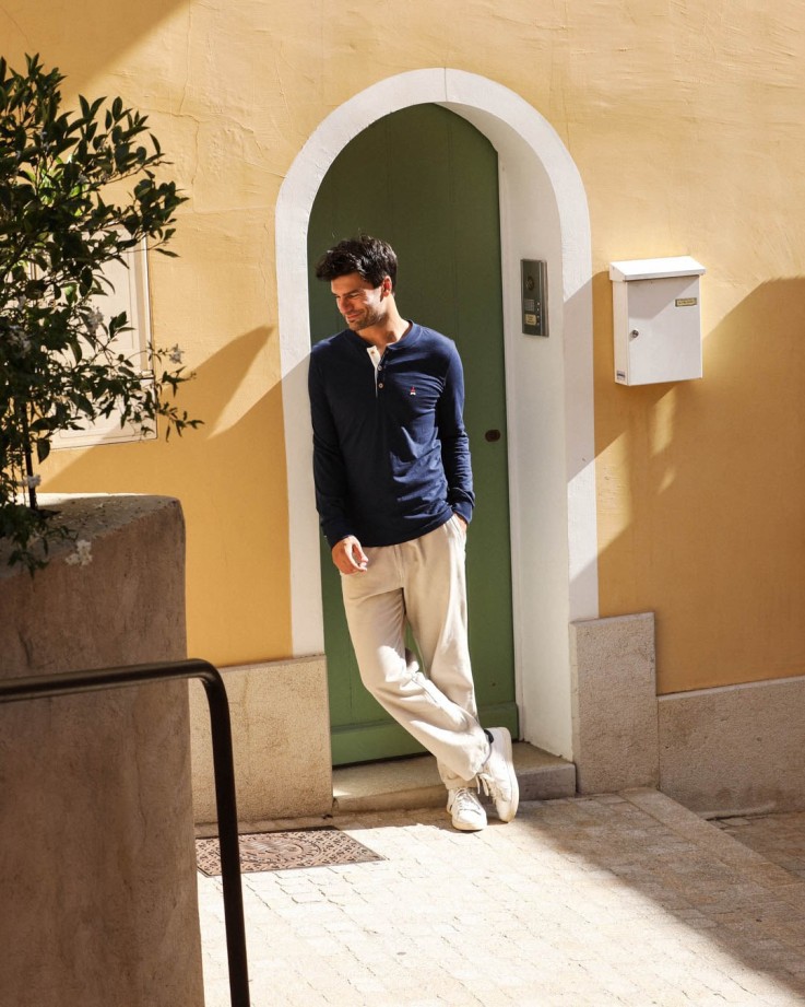 Henley Batistin Maison FT x Saint James Coton Bio