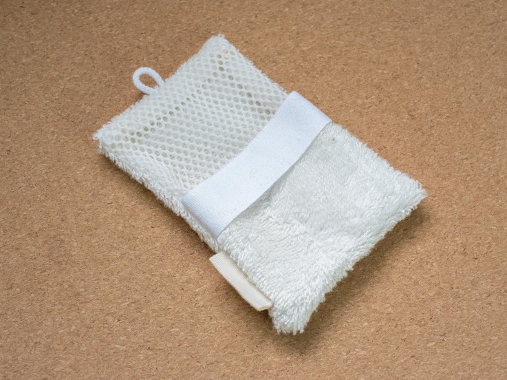 Gant de toilette 2en1