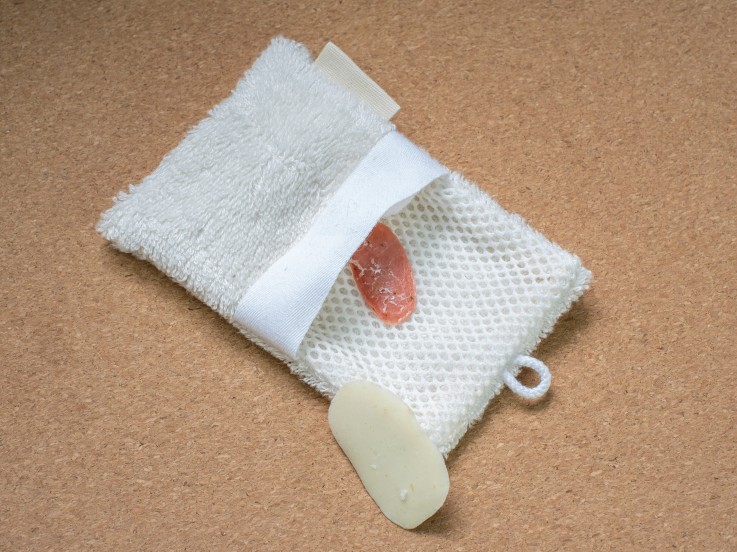 Gant de toilette 2en1