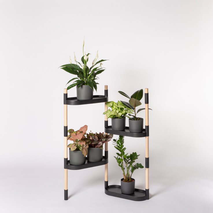 Étagère pour plantes à 4 plateaux