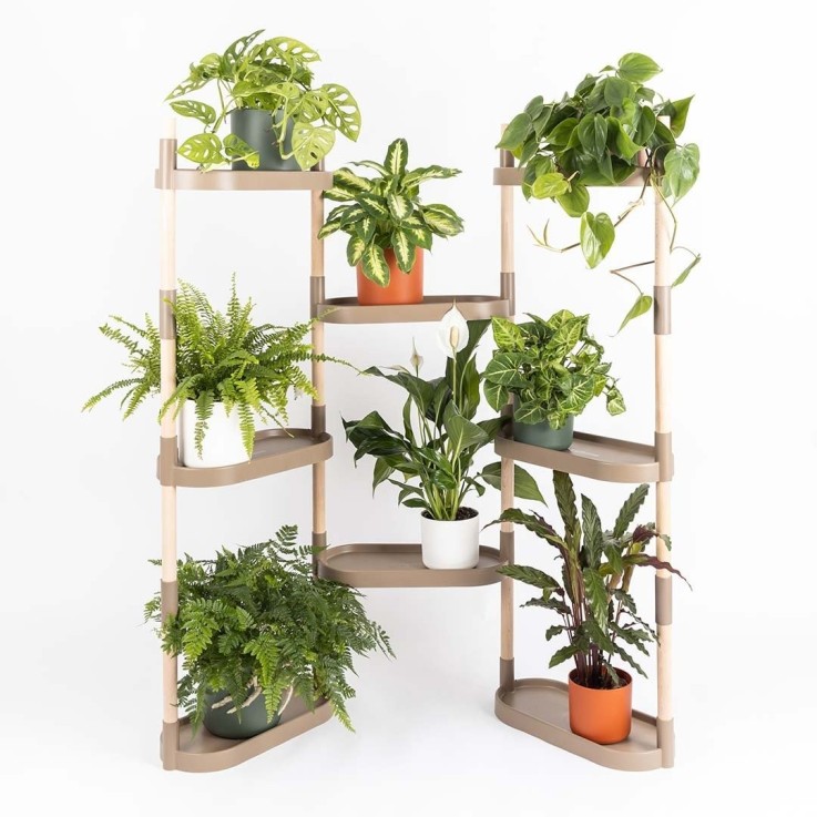 Étagère pour plantes à 8 plateaux
