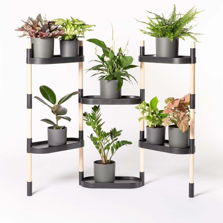 Étagère pour plantes à 6 plateaux