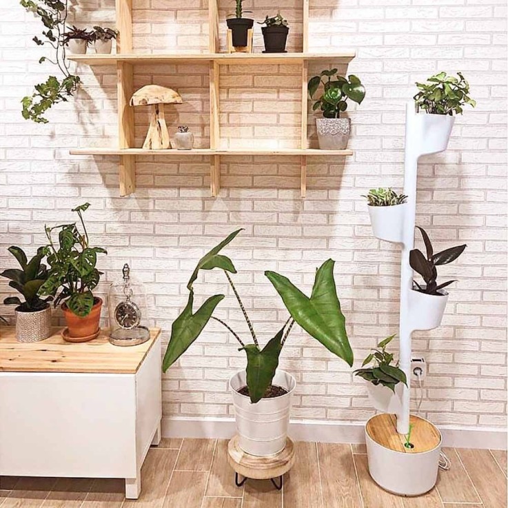 Jardinière vertical 4 pots - arrosage auto