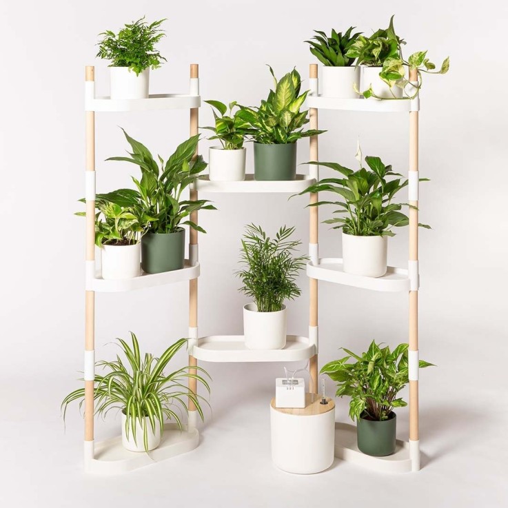 Étagère pour plantes à 8 plateaux - arrosage auto