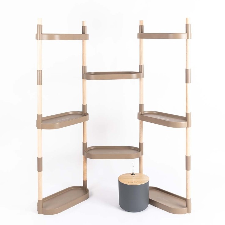 Étagère pour plantes à 8 plateaux - arrosage auto