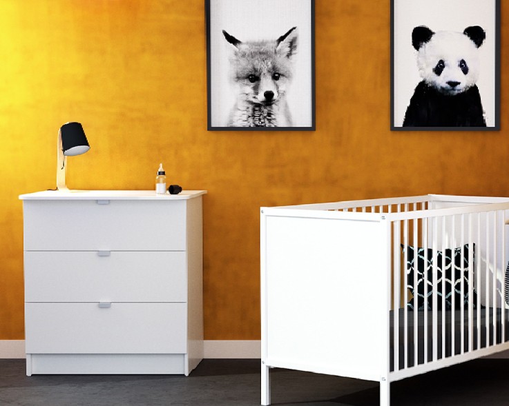 Commode à langer 3 tiroirs en bois