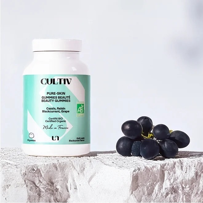 Gummies peau nette anti-imperfections goût cassis Vegan (30jours)
