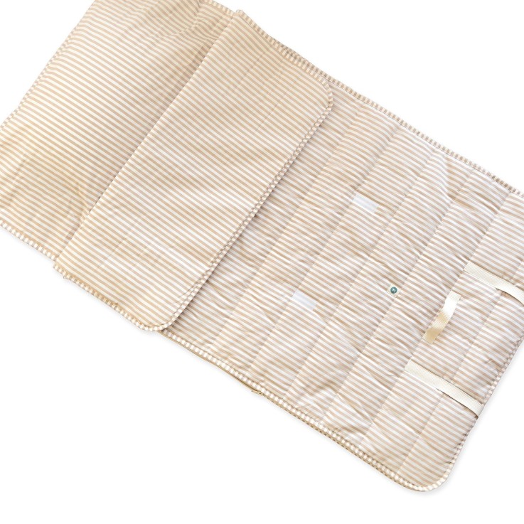 Sac de couchage rayé coton bio