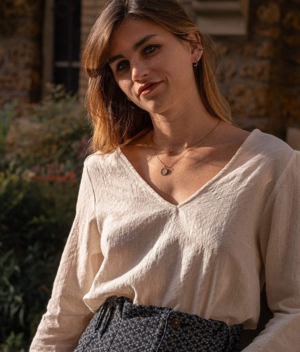 Blouse manches longues...